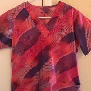 Jockey Pink Scrub Top